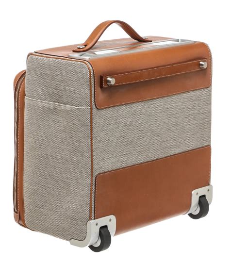 trolley hermes|Hermes leather luggage.